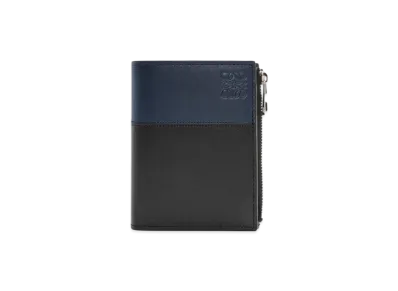 LOEWE Slim Compact Wallet "Black/Deep Navy"