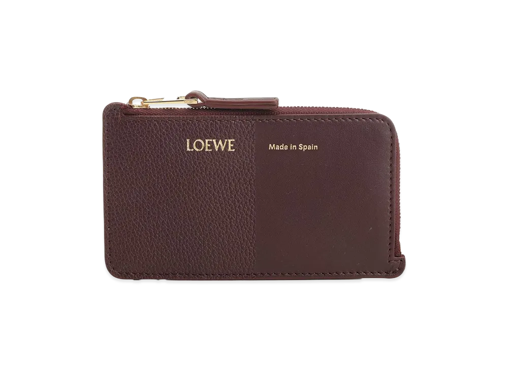 LOEWE Women's Card Holder With Coin Pocket "Bordeaux"