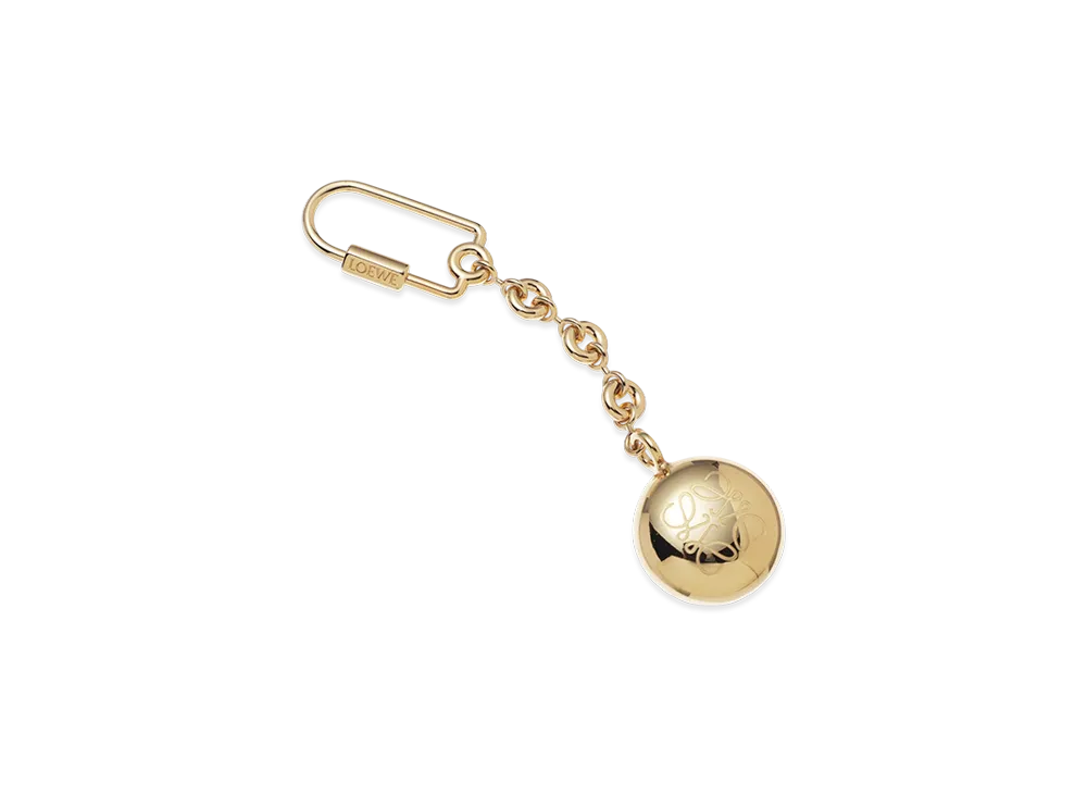 LOEWE Pebble Keyring "Gold"