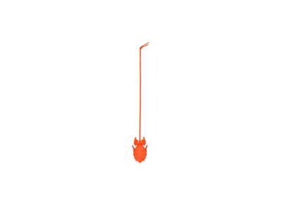 LOEWE Leaf Insect Key Fob Charm "Vivid Orange"