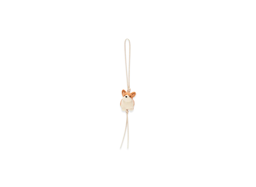LOEWE Corgi Charm "Soft White/Orange"