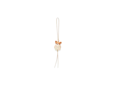 LOEWE Corgi Charm "Soft White/Orange"