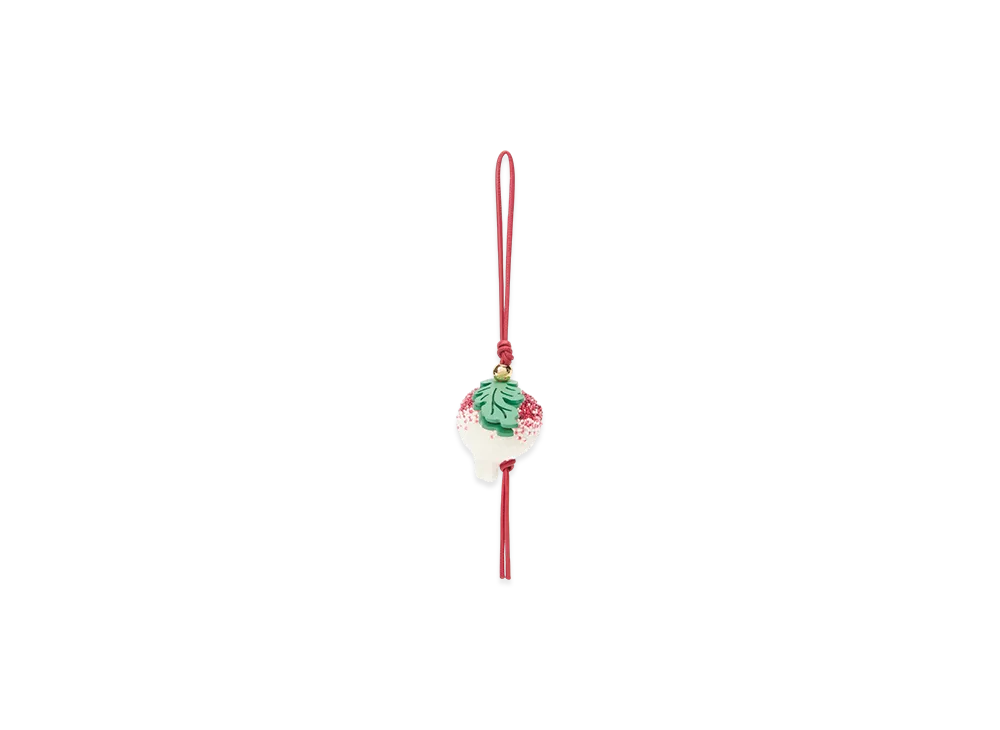 LOEWE Radish Charm "Crimson/Soft White"