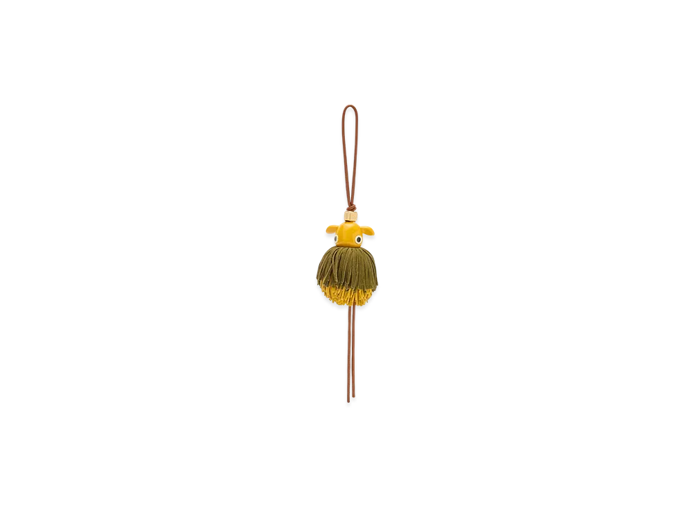 LOEWE Dandy Puzzle Charm "Tan/Yellow"