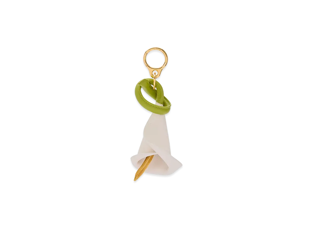 ロエベ カラー チャーム "グリーン/ホワイト" C621232XNQ-4102