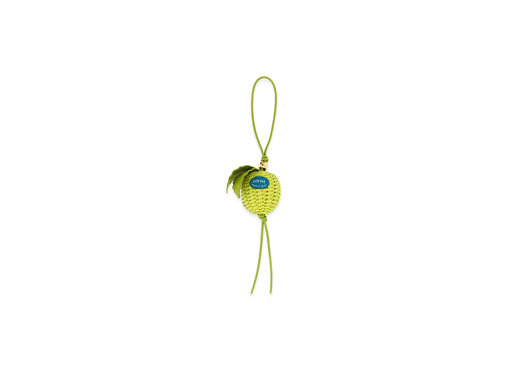 LOEWE Women's Leather Apple Charm "Green"