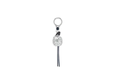 LOEWE Magpie Dice Charm "Deep Navy/Silver"