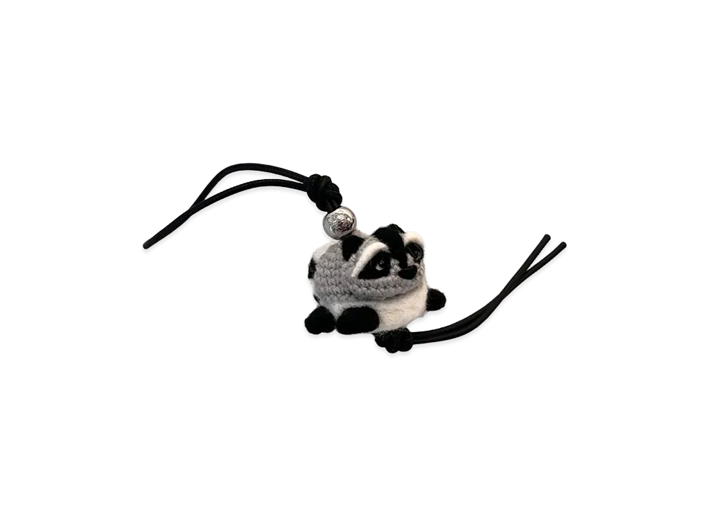 LOEWE Women's Wool Racoon Charm "Grey"