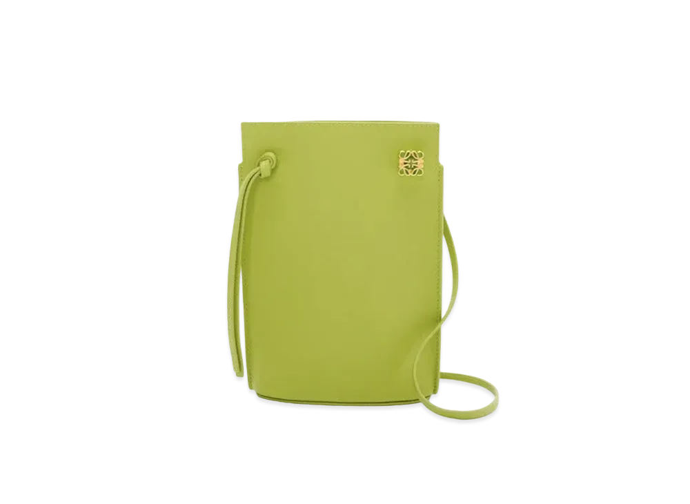 LOEWE Dice Pocket In Classic Calfskin "Meadow Green"