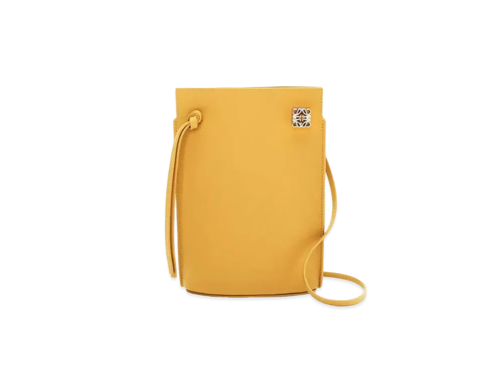 LOEWE Dice Pocket In Classic Calfskin "Sunflower"