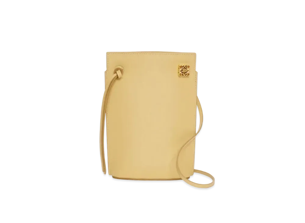 LOEWE Dice Pocket In Classic Calfskin "Dark Butter"