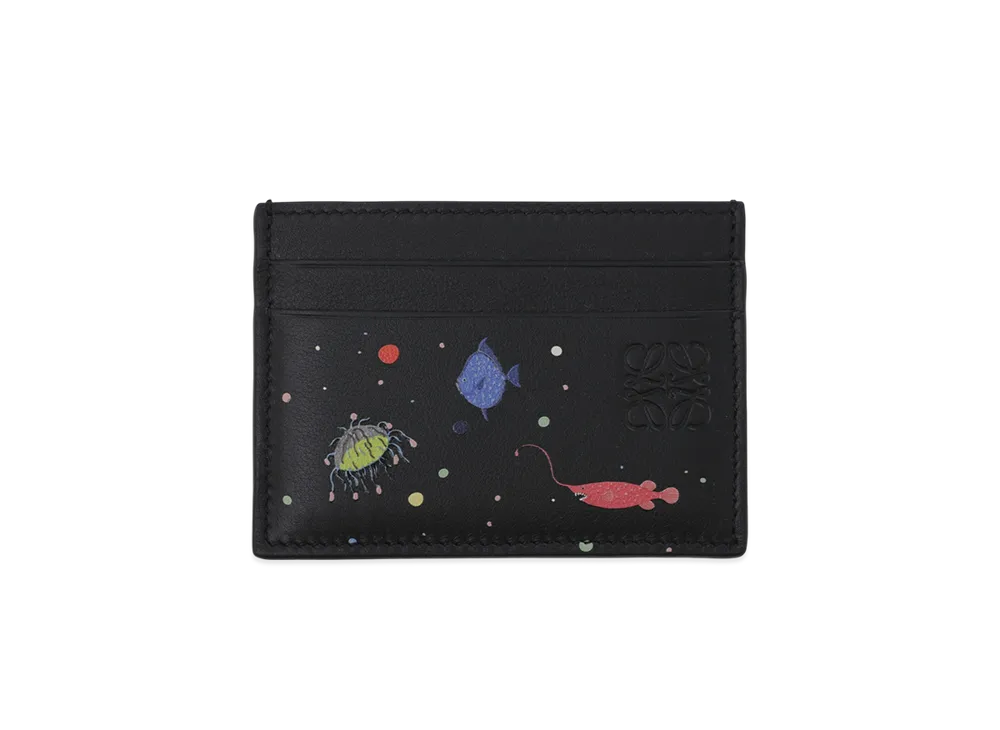 LOEWE Plain Cardholder Deep Sea "Black"