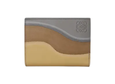 LOEWE Compact Landscape Wallet "Sparkling Grey/Butter"