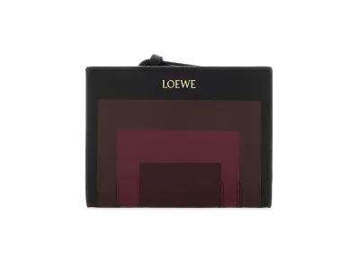 LOEWE Women's Leather X Josef E Anni Albers Wallet "Multicolor"