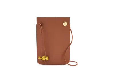 LOEWE Pebble Dice Pocket "Tan/Sunny"