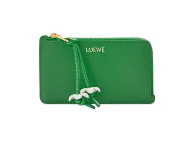 LOEWE Coin Card Holder "Tropical Green/White"