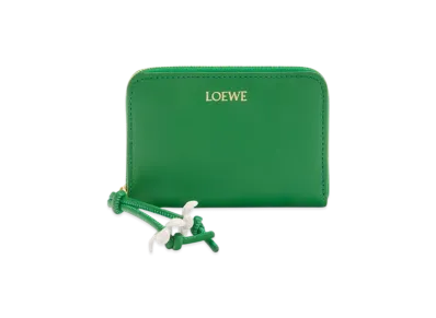 LOEWE Zip Coin Purse "Tropical Green/White"