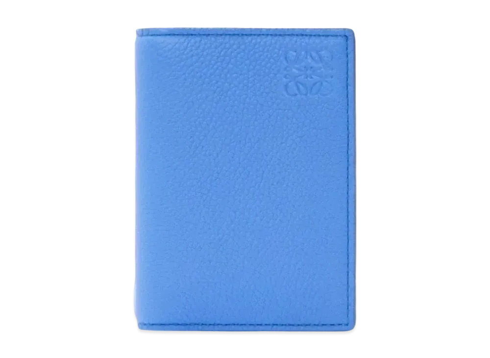 LOEWE Bifold Card Holder Soft Grain Calf "Seaside Blue"