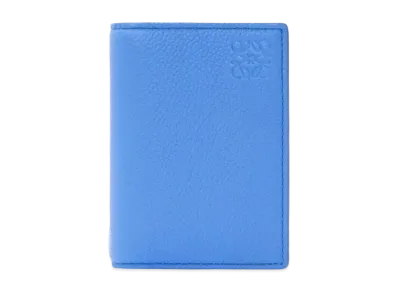 LOEWE Bifold Card Holder Soft Grain Calf "Seaside Blue"