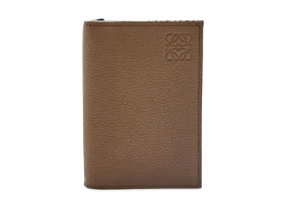 LOEWE Bifold Card Holder Soft Grain Calf "Winter Brown"