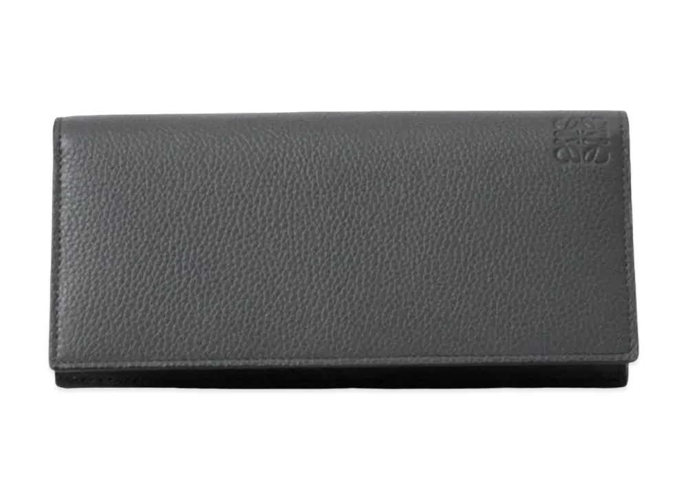 LOEWE Long Horizontal Wallet Soft Grain Calf "Anthra Site"
