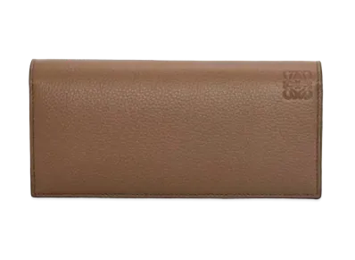 LOEWE Long Horizontal Wallet Soft Grain Calf "Winter Brown"