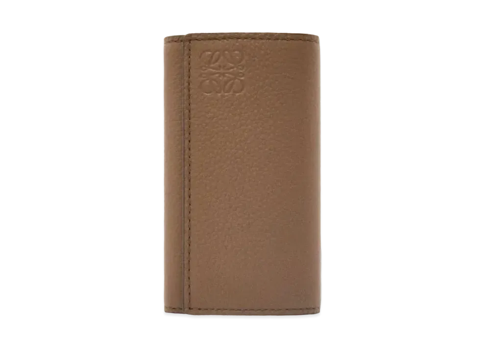 LOEWE Key Case Soft Grain Calf "Winter Brown"
