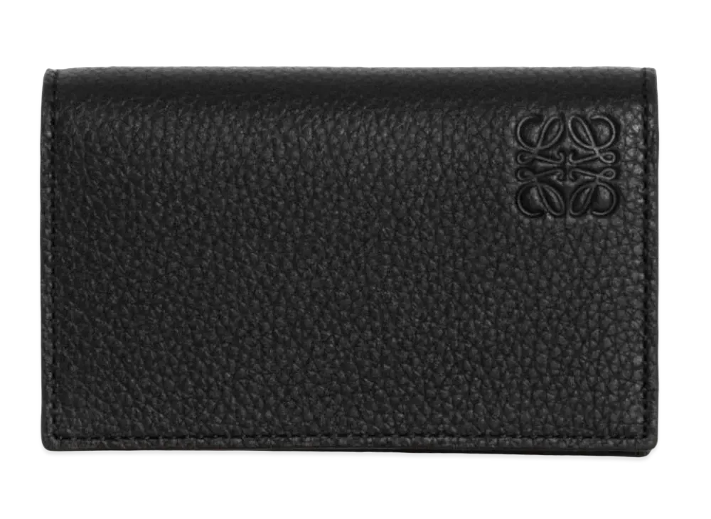 LOEWE Business Card Holder Soft Grain Calf "Black"