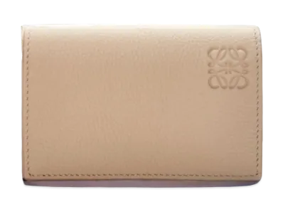 LOEWE Business Card Holder Soft Grain Calf "Sand"