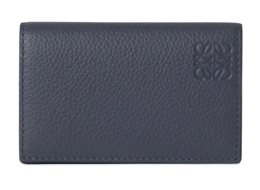 LOEWE Business Card Holder Soft Grain Calf "Deep Navy"