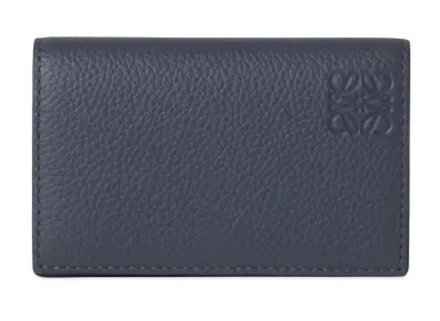LOEWE Business Card Holder Soft Grain Calf "Deep Navy"