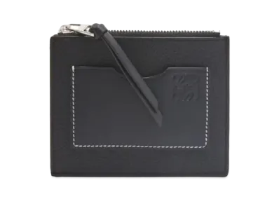 LOEWE Coin Card Holder Large Soft Grain Calf "Black"