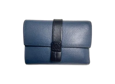LOEWE SGC Small Vertical Wallet "Bkue/Black"