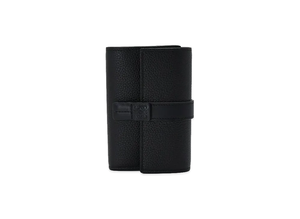 LOEWE Women's Anagram Vertical Wallet Small "Black"