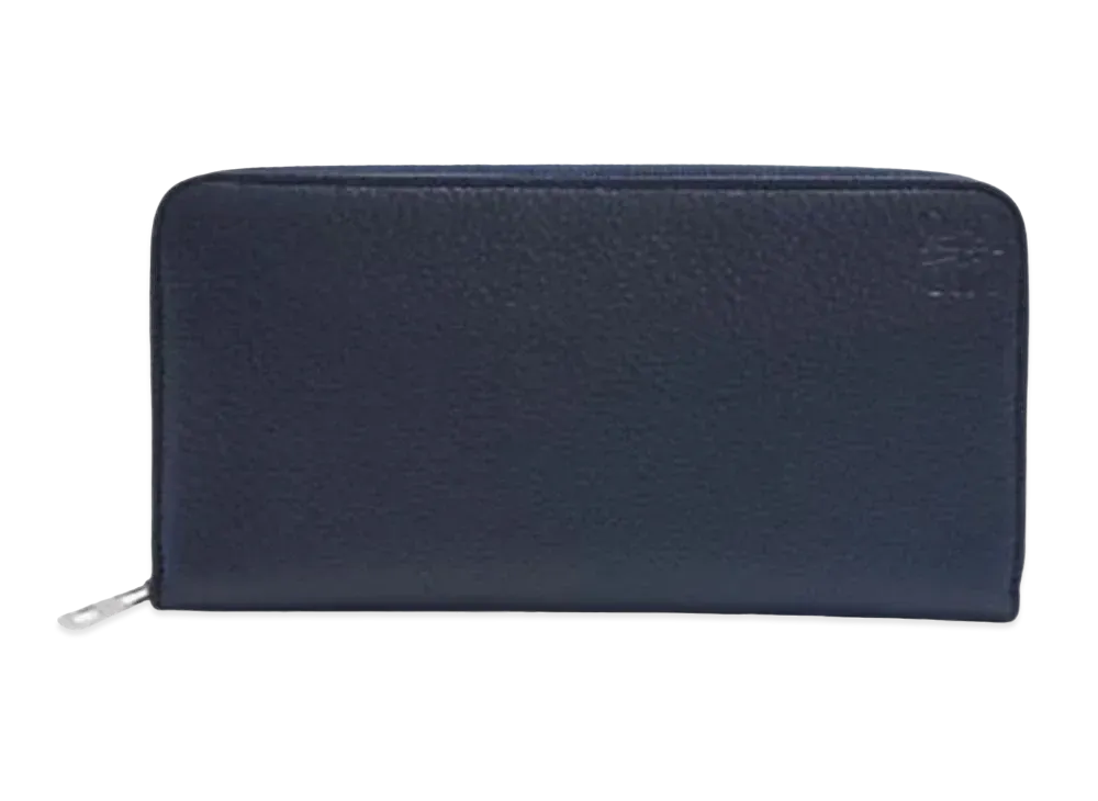 LOEWE Zip Around Wallet Soft Grain Calf "Deep Navy"