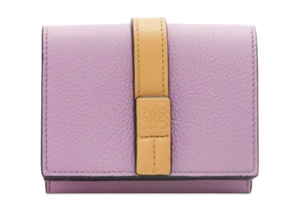 LOEWE Trifold Wallet Soft Grain Calf "Gimove/Gold"