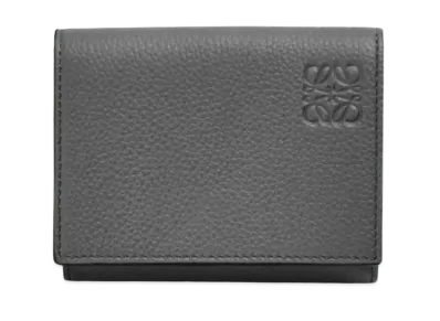 LOEWE Trifold Wallet Soft Grain Calf "Anthra Site"