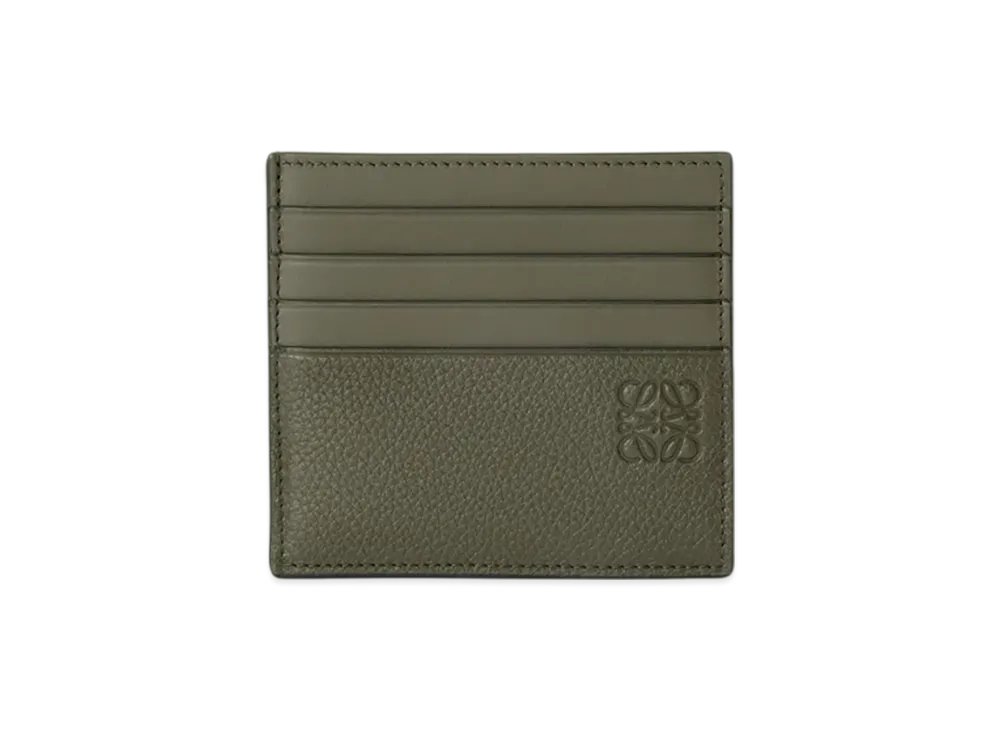 LOEWE Open Card Holder "Khaki Green"