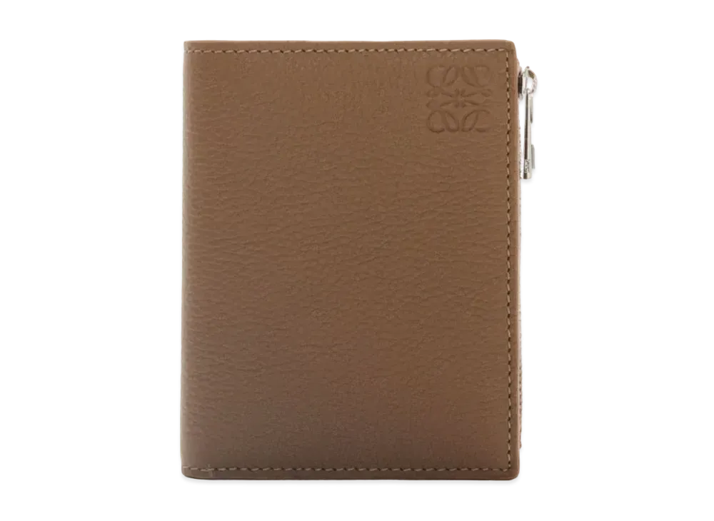 LOEWE Slim Compact Wallet Soft Grain Calf "Winter Brown"