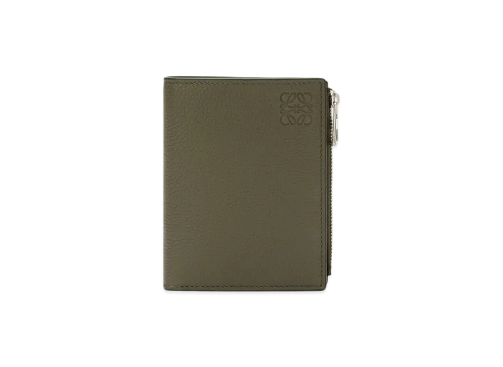 LOEWE Slim Compact Wallet "Khaki Green"