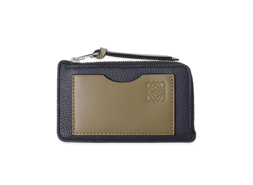 LOEWE Coin Card Holder "Abyss Blue/Olive"