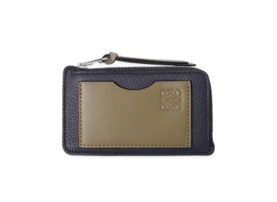 LOEWE Coin Card Holder "Abyss Blue/Olive"