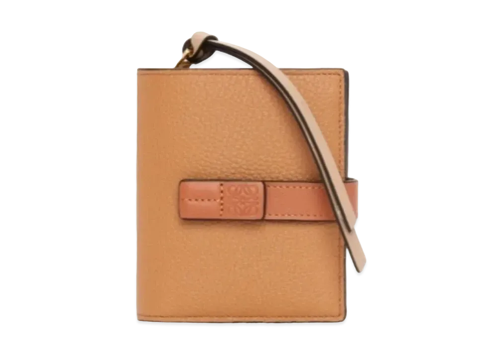 LOEWE Compact Zip Wallet Soft Grain Calf "Toffy/Tongue"