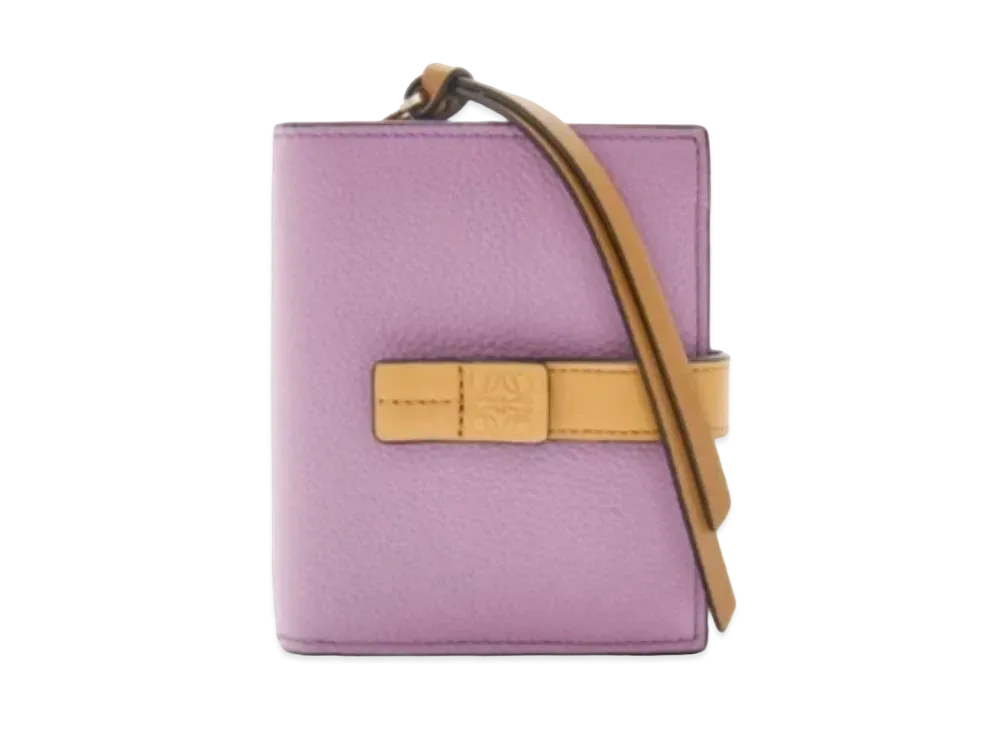 LOEWE Compact Zip Wallet Soft Grain Calf "Gimove/Gold"