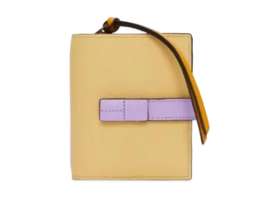 LOEWE Compact Zip Wallet Soft Grain Calf "Dark Butter/Mauve"