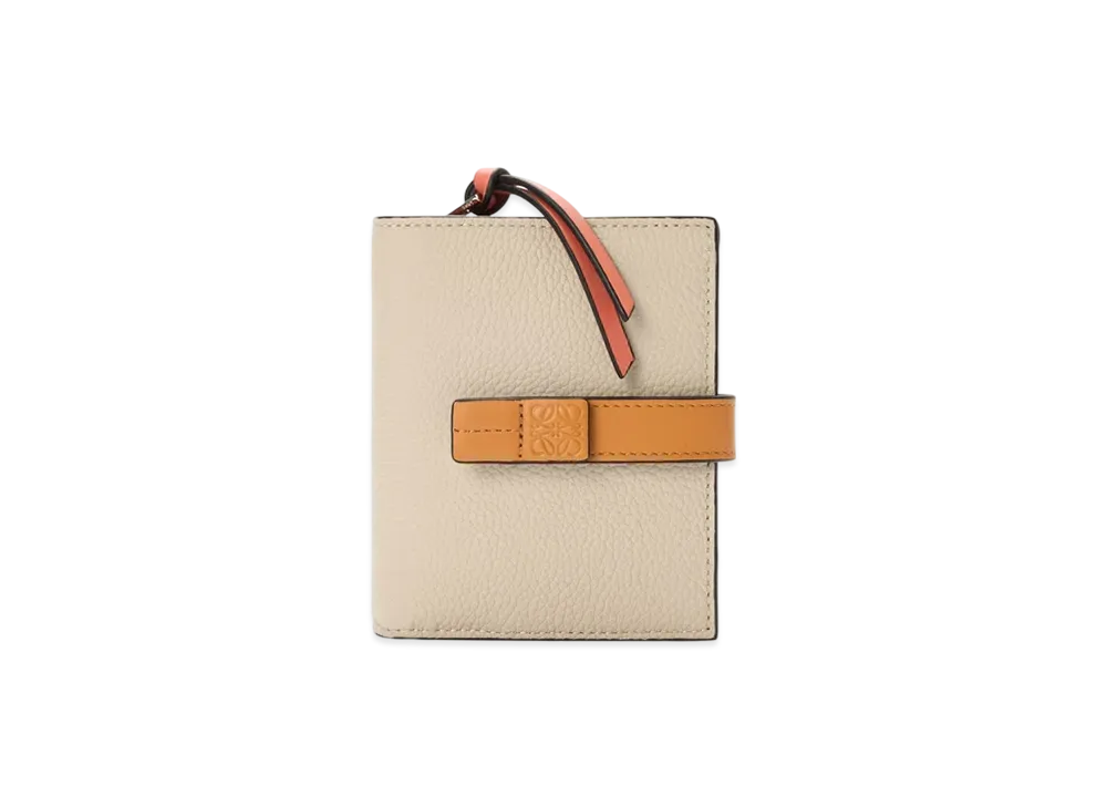 LOEWE Compact Zip Wallet "Light Oats/Honey"