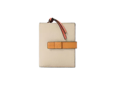 LOEWE Compact Zip Wallet "Light Oats/Honey"