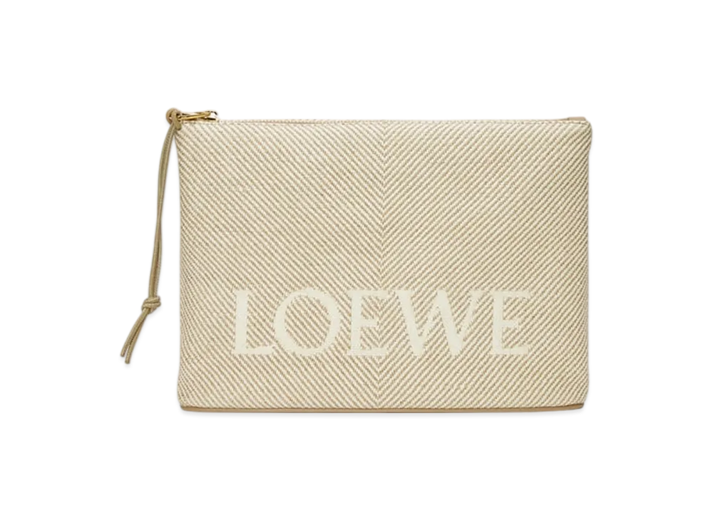 LOEWE Oblong Pouch "Ecru"