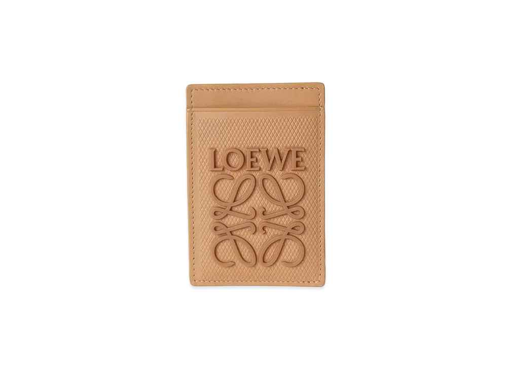 LOEWE Slim Cardholder in Diamond Calfskin "Warm Desert"