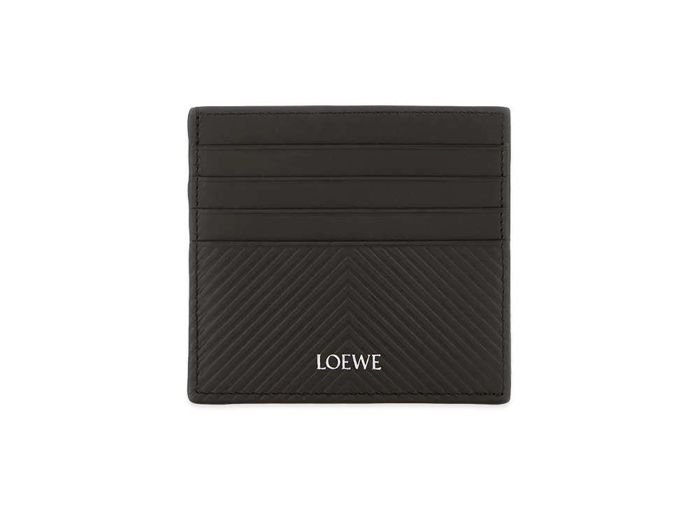 LOEWE Graphite Leather Card Holder "Grey"